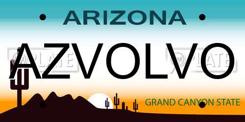 AZVOLVO Arizona License Plate