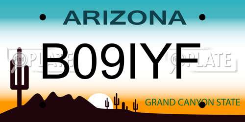 B09IYF Arizona License Plate