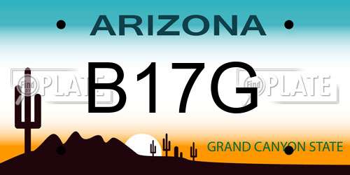 B17G Arizona License Plate