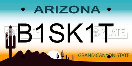B1SK1T Arizona License Plate