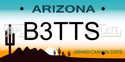B3TTS Arizona License Plate