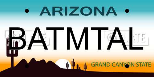 BATMTAL Arizona License Plate