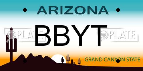 BBYT Arizona License Plate