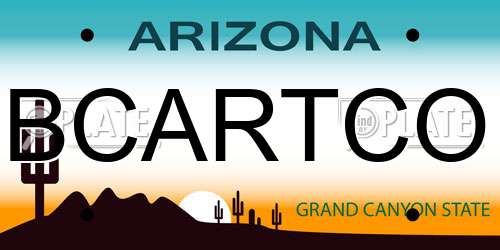 BCARTCO Arizona License Plate