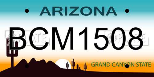 BCM1508 Arizona License Plate