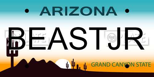 BEASTJR Arizona License Plate