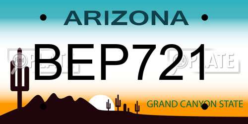 BEP721 Arizona License Plate