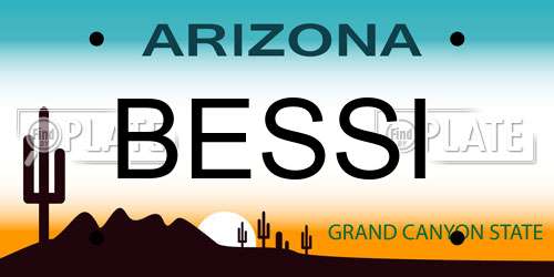 BESSI Arizona License Plate