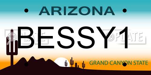BESSY1 Arizona License Plate
