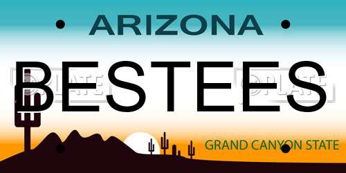 BESTEES Arizona License Plate