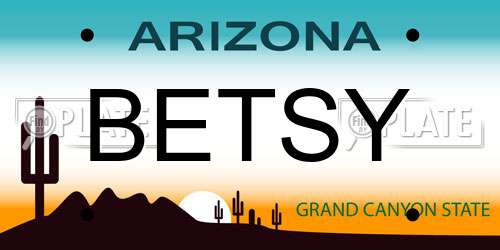 BETSY Arizona License Plate