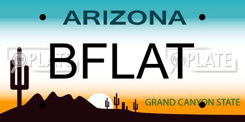 BFLAT Arizona License Plate