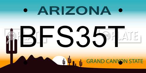 BFS35T Arizona License Plate
