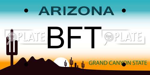 BFT Arizona License Plate