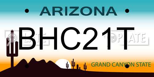 BHC21T Arizona License Plate