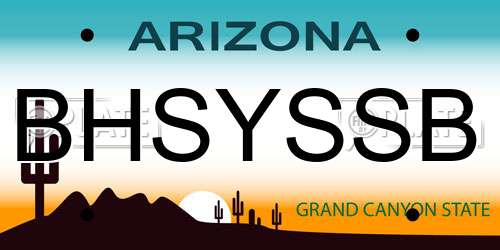 BHSYSSB Arizona License Plate