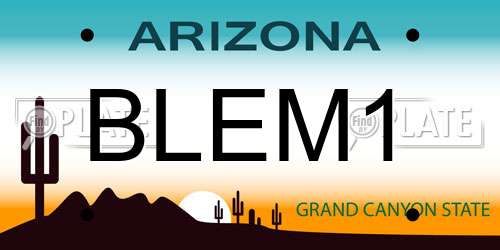 BLEM1 Arizona License Plate