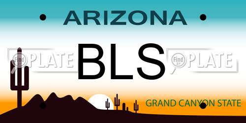 BLS Arizona License Plate