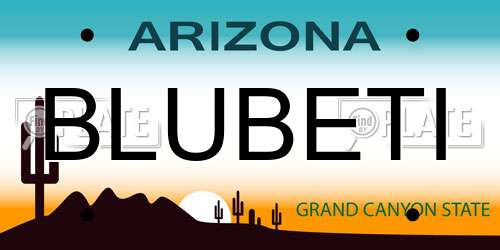 BLUBETI Arizona License Plate