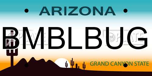 BMBLBUG Arizona License Plate