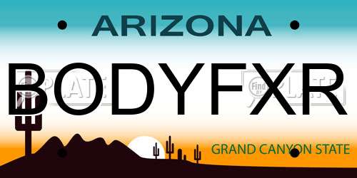 BODYFXR Arizona License Plate