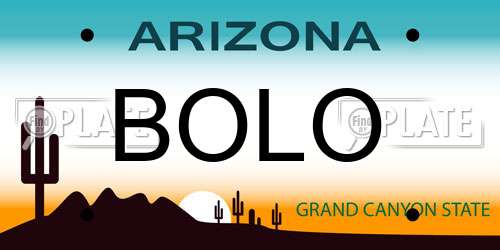 BOLO Arizona License Plate
