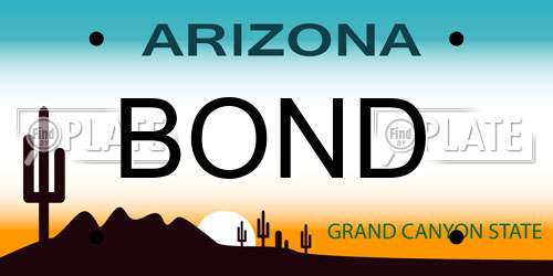 BOND Arizona License Plate