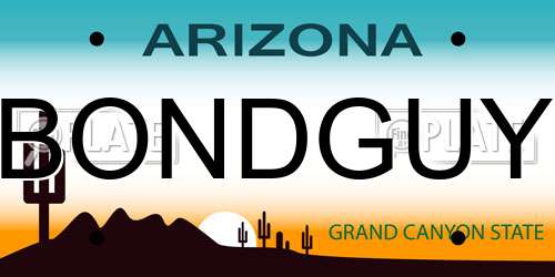 BONDGUY Arizona License Plate