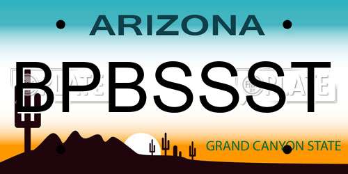 BPBSSST Arizona License Plate