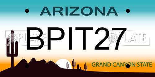 BPIT27 Arizona License Plate