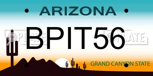 BPIT56 Arizona License Plate
