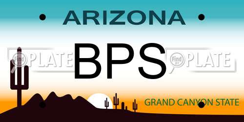 BPS Arizona License Plate