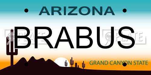BRABUS Arizona License Plate