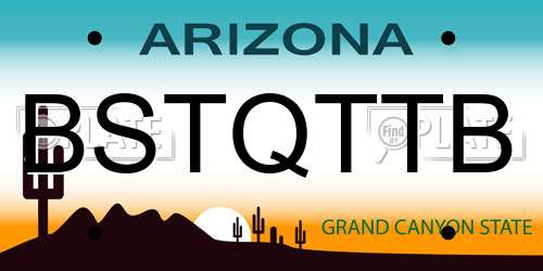 BSTQTTB Arizona License Plate