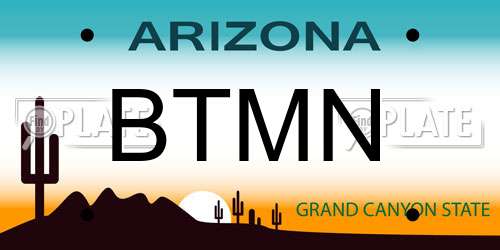 BTMN Arizona License Plate
