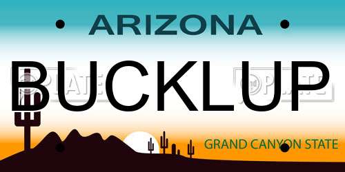 BUCKLUP Arizona License Plate
