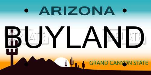 BUYLAND Arizona License Plate