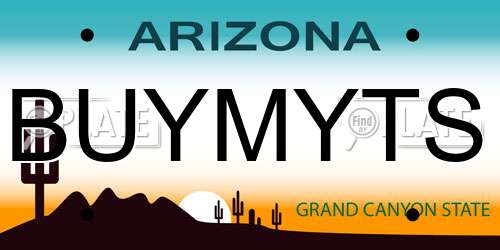 BUYMYTS Arizona License Plate