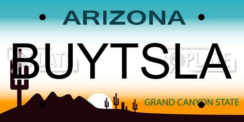 BUYTSLA Arizona License Plate