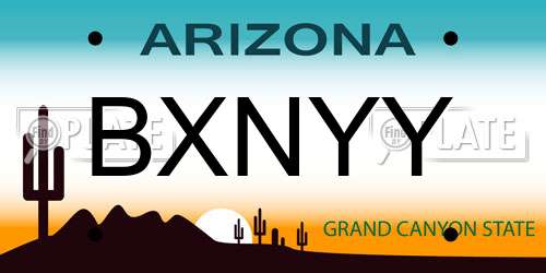 BXNYY Arizona License Plate