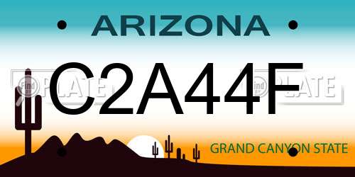 C2A44F Arizona License Plate