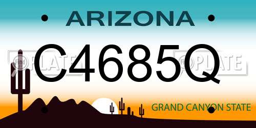 C4685Q Arizona License Plate