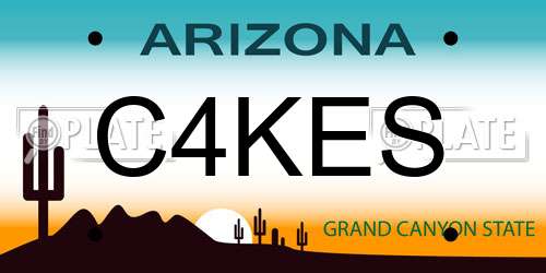 C4KES Arizona License Plate