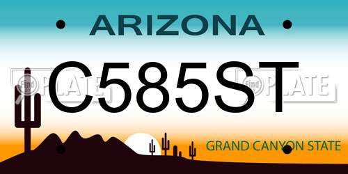C585ST Arizona License Plate