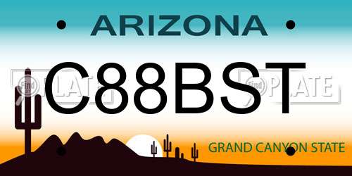 C88BST Arizona License Plate
