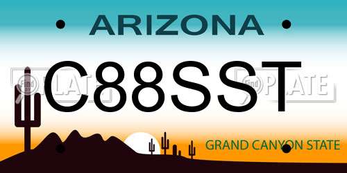 C88SST Arizona License Plate