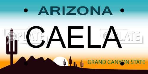 CAELA Arizona License Plate