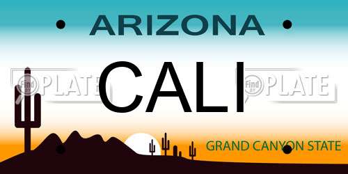 CALI Arizona License Plate