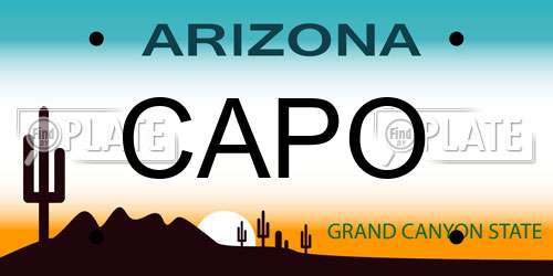 CAPO Arizona License Plate