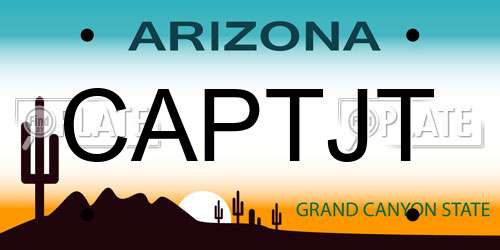 CAPTJT Arizona License Plate